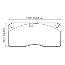 Колодки тормозные DC1027R22 DC brakes Street HD+, перед. система STOPTECH HD TOYOTA LC200 / LX570