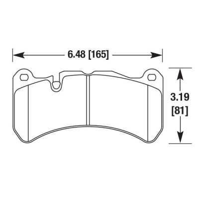 Колодки тормозные DC1116P17 DC brakes STR.S+, перед MB CLK (C209) 55 AMG; Maserati Levante