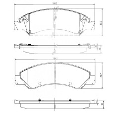 Колодки тормозные DC1303R18 DC Brakes Street HD+ Cadillac Escalade, Chevrolet TAHOE перед 2015-2020