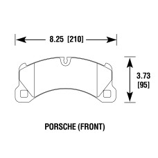 Колодки тормозные DC1452R15 DC Brakes Street HD+, перед Porsche Cayenne 2010-> ; MACAN 3.0S; 350x34m