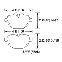 Колодки тормозные DC1473P18 DC Brakes Street STR.S+, задние BMW 5 F10; 5 F11; 5 F18; i8; X3 F25; X4