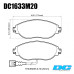 Колодки тормозные DC1633M20 DC brakes Race Track, перед VW GOLF VII; Passat 362; AUDI A3 8V1