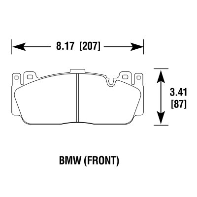 Колодки тормозные DC1648E19 DC Brakes RT.2 переднние BMW M5 F10; M6 F13;