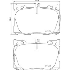 Колодки тормозные DC1871R19 DC Brakes Street HD+, MB GLC X253; E W213; C W205; AMG Sports Package