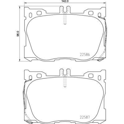 Колодки тормозные DC1871R19 DC Brakes Street HD+, MB GLC X253; E W213; C W205; AMG Sports Package