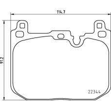 Колодки тормозные DC1875P15 DC Brakes Street STR.S+ перед MINI JCW F56, F54, F60; BMW 1 F40 M135iX;
