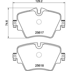 Колодки тормозные DC1892P18 DC Brakes Street STR.S+ перед BMW 3 G20; X3 G01 под СКОБУ БЕЗ M тормозов