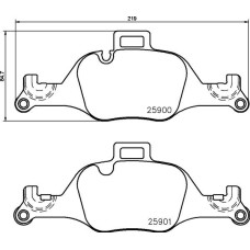 Колодки тормозные DC2060P19 DC Brakes Street STR.S+, перед BMW 3 G20; 5 G30 суппорт ATE