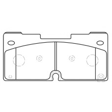 Колодки тормозные DC2173R17 DC brakes Street HD+, перед. Cadillac Escalade, Chevrolet Tahoe, 2021->