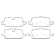 Колодки тормозные DC2174R16 DC brakes Street HD+, задние Cadillac Escalade, Chevrolet Tahoe, 2021->