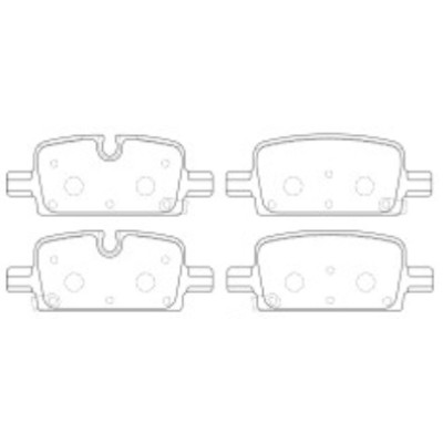 Колодки тормозные DC2174R16 DC brakes Street HD+, задние Cadillac Escalade, Chevrolet Tahoe, 2021->