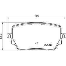 Колодки тормозные DC2271P17 DC Brakes Street STR.S+, задние MB A35 AMG; CLA; GLA; GLB;