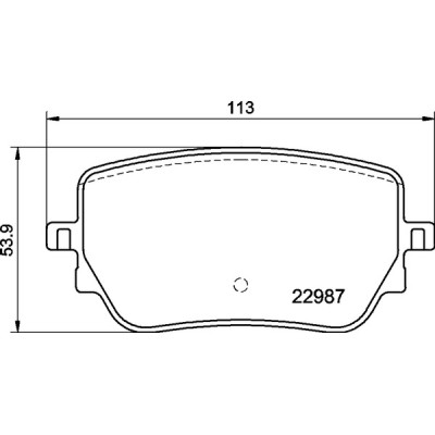 Колодки тормозные DC2271P17 DC Brakes Street STR.S+, задние MB A35 AMG; CLA; GLA; GLB;