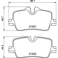 Колодки тормозные DC9057P16 DC Brakes Street STR.S+ задние BMW 3 G20; 2 G42; 4 G22
