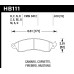 Колодки тормозные HB111M.610 HAWK Black PBR GM, Mustang 16 mm