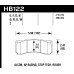 Колодки тормозные HB122Q.980 HAWK DTC-80 AP Racing, Alcon