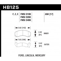 Колодки тормозные HB125F.650 HAWK HPS