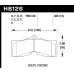 Колодки тормозные HB126G.505 HAWK DTC-60; Early Corvette 13mm