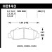 Колодки тормозные HB143EE.680 HAWK Blue 42; Honda 17mm Колодки тормозные HB143EE.680 HAWK Blue 42; Honda 17mm