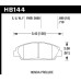 Колодки тормозные HB144W.719 HAWK DTC-30 Honda Prelude 18 mm