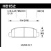 Колодки тормозные HB152S.540 HAWK HT-10; Mazda RX-7 14mm