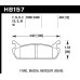 Колодки тормозные HB157G.484 HAWK DTC-60 Mazda Miata MX-5 1.6L (Rear) 12 mm