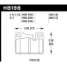 Колодки тормозные HB198B.685