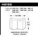Колодки тормозные HB199B.702