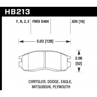 Колодки тормозные HB213E.626 HAWK Blue 9012 Mitsubishi 16 mm