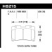 Колодки тормозные HB215B.630