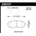 Колодки тормозные HB231B.625