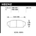 Колодки тормозные HB242U.661 HAWK DTC-70 Acura/Honda
