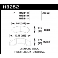 Колодки тормозные HB252P.860 HAWK SuperDuty