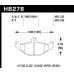 Колодки тормозные HB278B.465