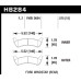 Колодки тормозные HB284F.575 HAWK HPS; 15mm Колодки тормозные HB284F.575 HAWK HPS; 15mm