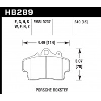 Колодки тормозные HB289B.610