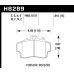 Колодки тормозные HB289B.610
