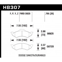 Колодки тормозные HB307P.795 HAWK SuperDuty