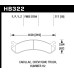Колодки тормозные HB322B.717