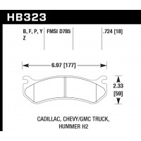 Колодки тормозные HB323B.724 HAWK Street 5.0 задние Hummer H2 / CHEVROLET Tahoe