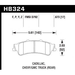 Колодки тормозные HB324P.673 HAWK SuperDuty