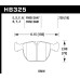 Колодки тормозные HB325B.720