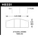 Колодки тормозные HB331Q1.17 HAWK DTC-80; AP Racing, Brembo 30mm Колодки тормозные HB331Q1.17 HAWK DTC-80; AP Racing, Brembo 30mm