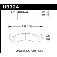 Колодки тормозные HB334Y.736 HAWK LTS