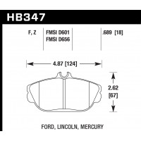 Колодки тормозные HB347Z.689 HAWK Perf. Ceramic