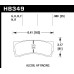 Колодки тормозные HB349U.980 HAWK DTC-70; Acura/Honda (Rear) 25mm
