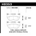 Колодки тормозные HB353Z.618 HAWK PC; 16mm