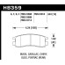 Колодки тормозные HB359B.543