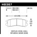Колодки тормозные HB367E.585 HAWK Blue 9012; Subaru/Mitsubishi 15mm