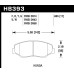 Колодки тормозные HB393W.665 HAWK DTC-30; Honda (Front) 17mm